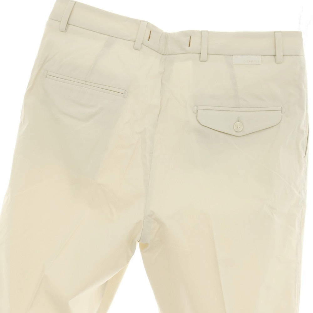 【新品】ボネール BONHEUR PECHINO ストレッチ コットンナイロン カジュアルスラックスパンツ ライトベージュ【サイズ35】【 状態ランクN 】【 メンズ 】