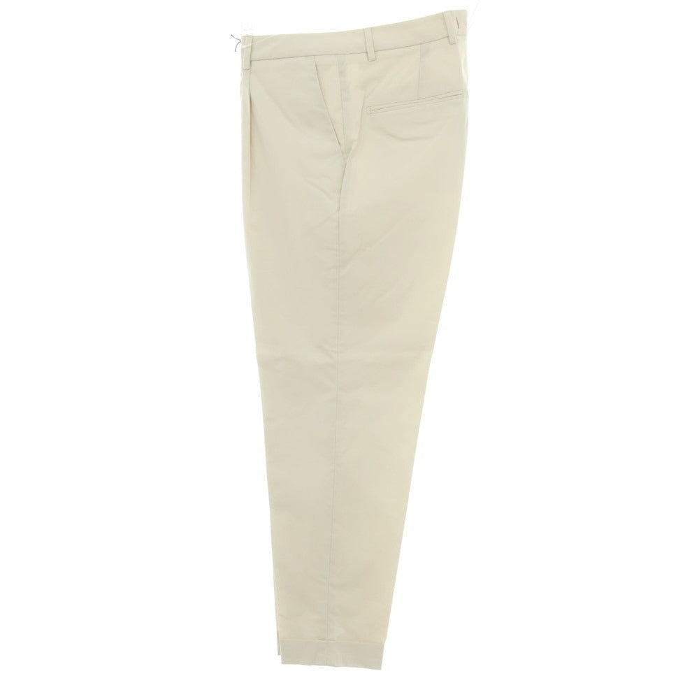 【新品】ボネール BONHEUR PECHINO ストレッチ コットンナイロン カジュアルスラックスパンツ ライトベージュ【サイズ35】【 状態ランクN 】【 メンズ 】