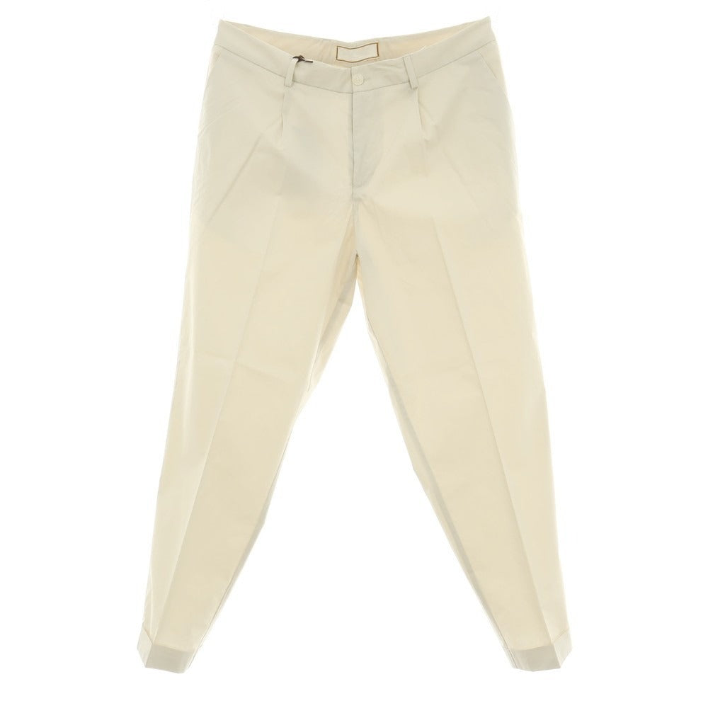 【新品】ボネール BONHEUR PECHINO ストレッチ コットンナイロン カジュアルスラックスパンツ ライトベージュ【サイズ38】【 状態ランクN 】【 メンズ 】