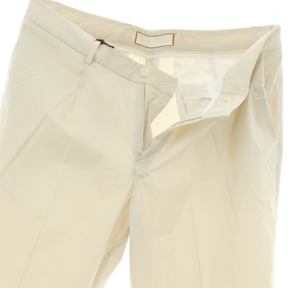 【新品】ボネール BONHEUR PECHINO ストレッチ コットンナイロン カジュアルスラックスパンツ ライトベージュ【サイズ38】【 状態ランクN 】【 メンズ 】