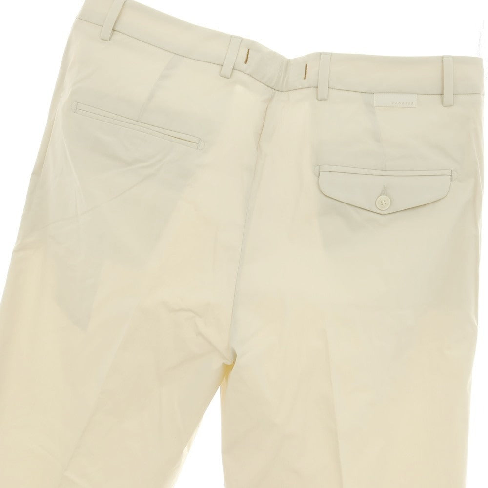 【新品】ボネール BONHEUR PECHINO ストレッチ コットンナイロン カジュアルスラックスパンツ ライトベージュ【サイズ38】【 状態ランクN 】【 メンズ 】