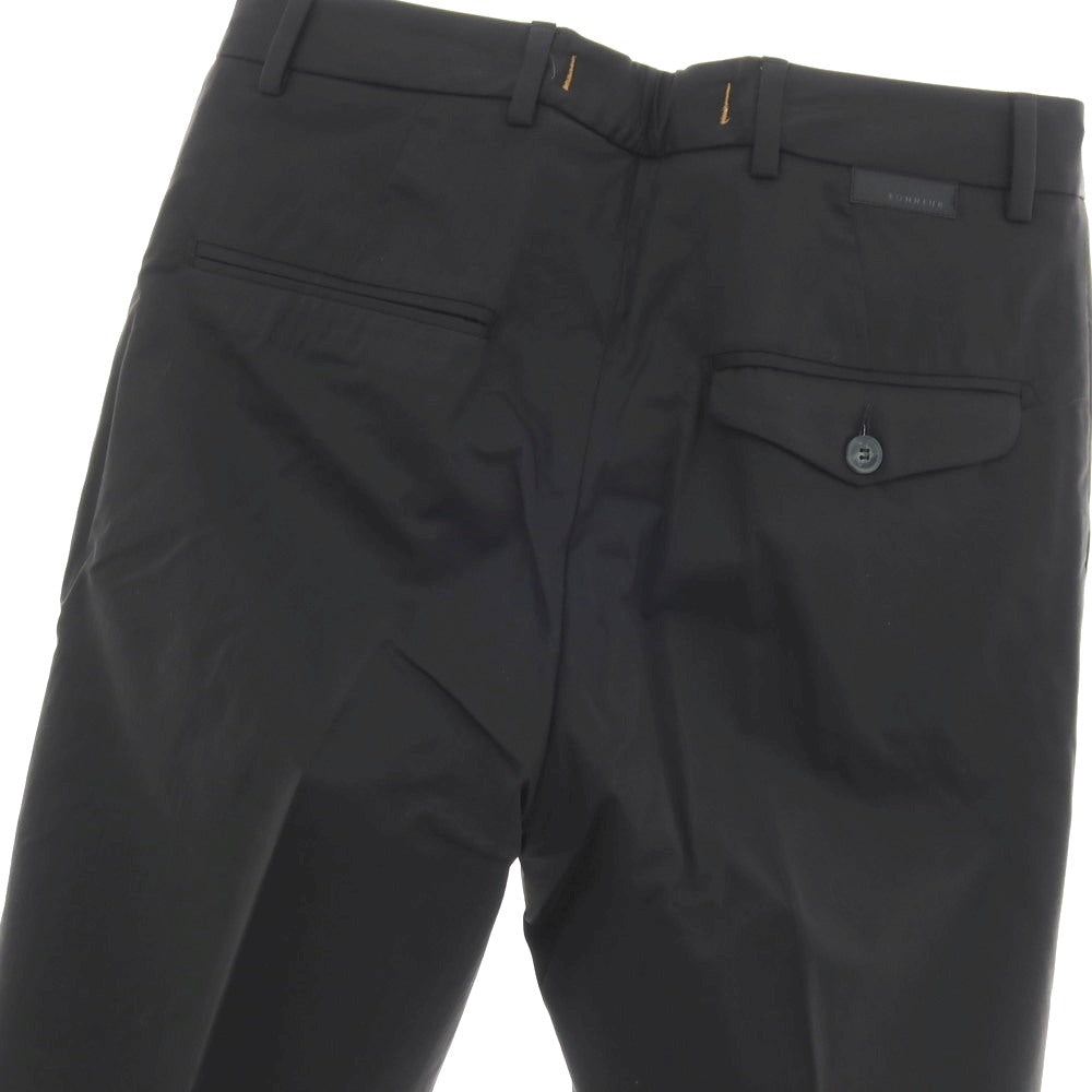 【新品】ボネール BONHEUR PECHINO ストレッチ コットンナイロン カジュアルスラックスパンツ ブラック【サイズ30】【 状態ランクN 】【 メンズ 】