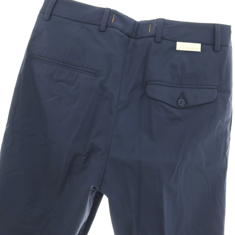 【新品】ボネール BONHEUR PECHINO ストレッチ コットンナイロン カジュアルスラックスパンツ ネイビー【サイズ29】【 状態ランクN 】【 メンズ 】