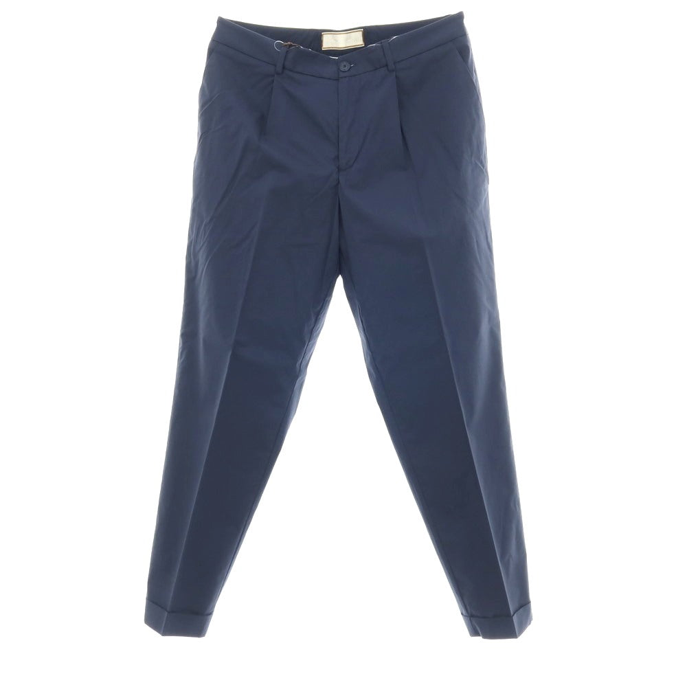 【新品アウトレット】ボネール BONHEUR PECHINO ストレッチ コットンナイロン カジュアルスラックスパンツ ネイビー【サイズ34】【 状態ランクN- 】【 メンズ 】