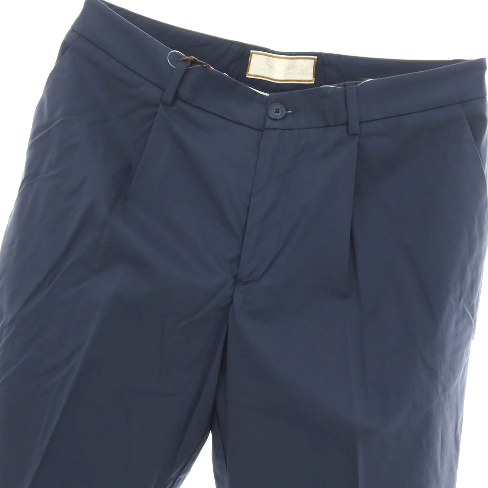 【新品アウトレット】ボネール BONHEUR PECHINO ストレッチ コットンナイロン カジュアルスラックスパンツ ネイビー【サイズ34】【 状態ランクN- 】【 メンズ 】