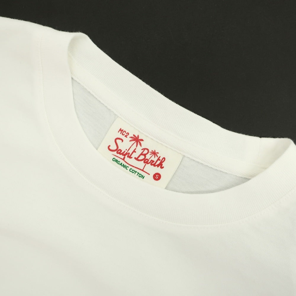 【新品】エムシーツー セントバーツ MC2 SAINT BARTH × Disney コットン クルーネック 半袖Tシャツ ホワイト【サイズS】【 状態ランクN 】【 メンズ 】