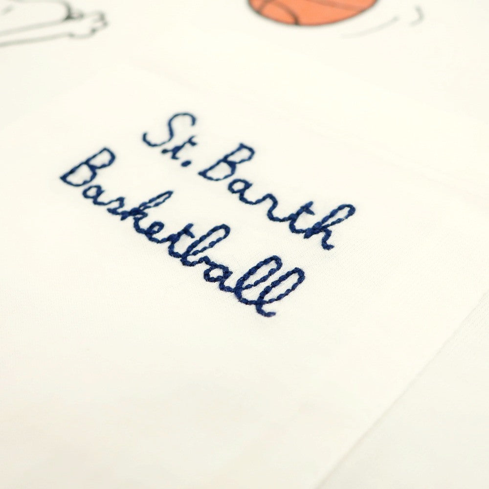 【新品】エムシーツー セントバーツ MC2 SAINT BARTH × PEANUTS コットン クルーネック ポケット 半袖Tシャツ ホワイト【サイズL】【 状態ランクN 】【 メンズ 】