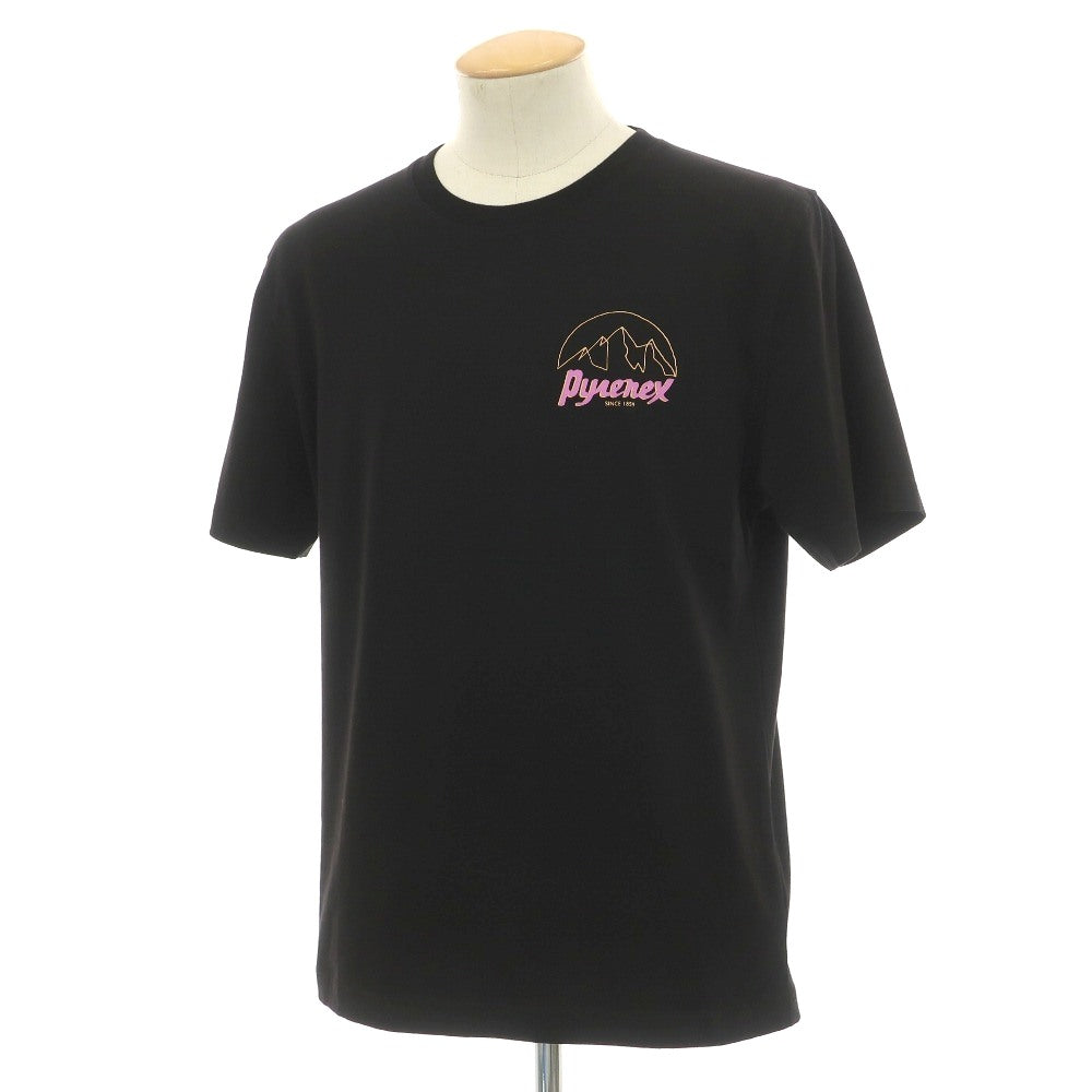 【新品】ピレネックス Pyrenex ストレッチ コットン クルーネック 半袖Tシャツ ブラック【サイズS】【 状態ランクN 】【 ユニセックス 】