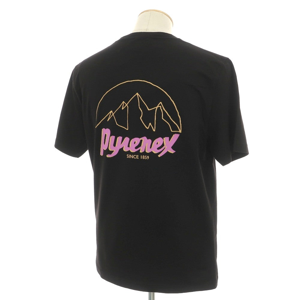 【新品】ピレネックス Pyrenex ストレッチ コットン クルーネック 半袖Tシャツ ブラック【サイズS】【 状態ランクN 】【 ユニセックス 】