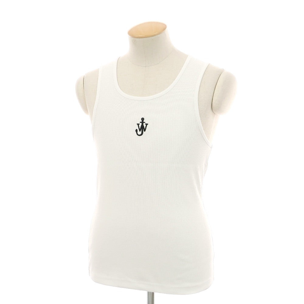 【新品】ジェイダブリューアンダーソン J.W.Anderson. ストレッチ コットン リブ タンクトップ ホワイト【サイズS】【 状態ランクN 】【 メンズ 】
