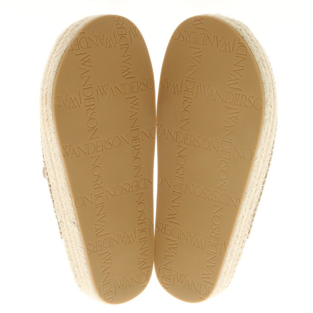 【新品】ジェイダブリューアンダーソン J.W.Anderson. キャンバス エスパドリーユ サンダル ブルーxライトブラウン【サイズ42】【 状態ランクN 】【 メンズ 】