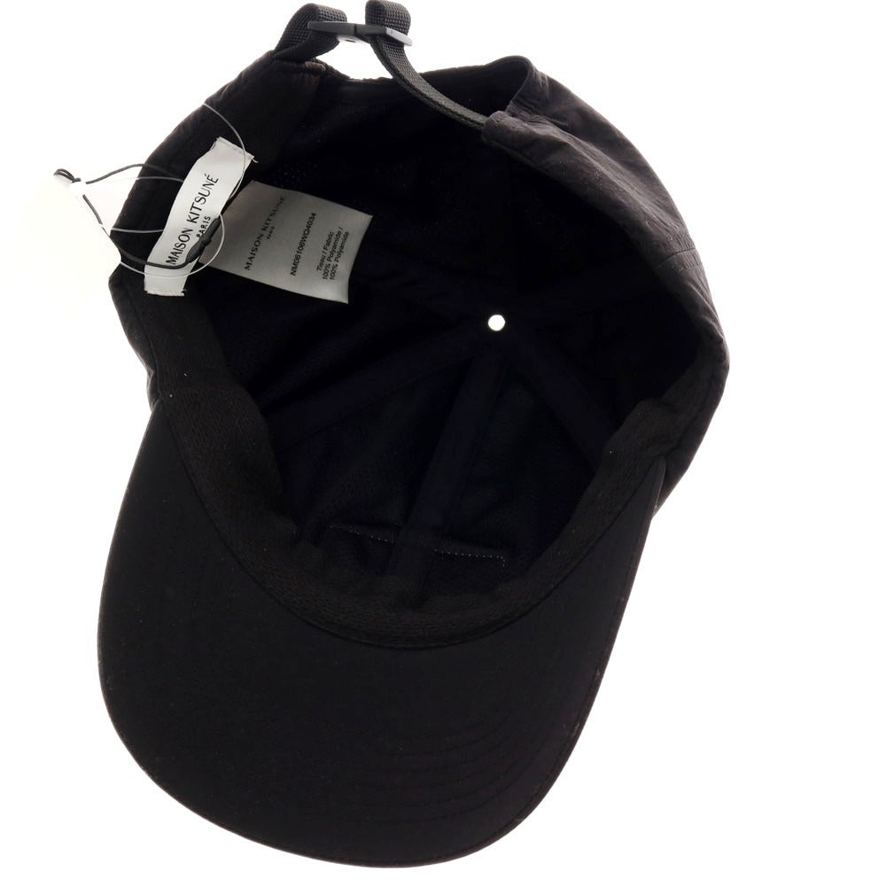 【新品】メゾンキツネ MAISON KITSUNE ナイロン BBキャップ ブラック【 FREE 】【 状態ランクN 】【 ユニセックス 】