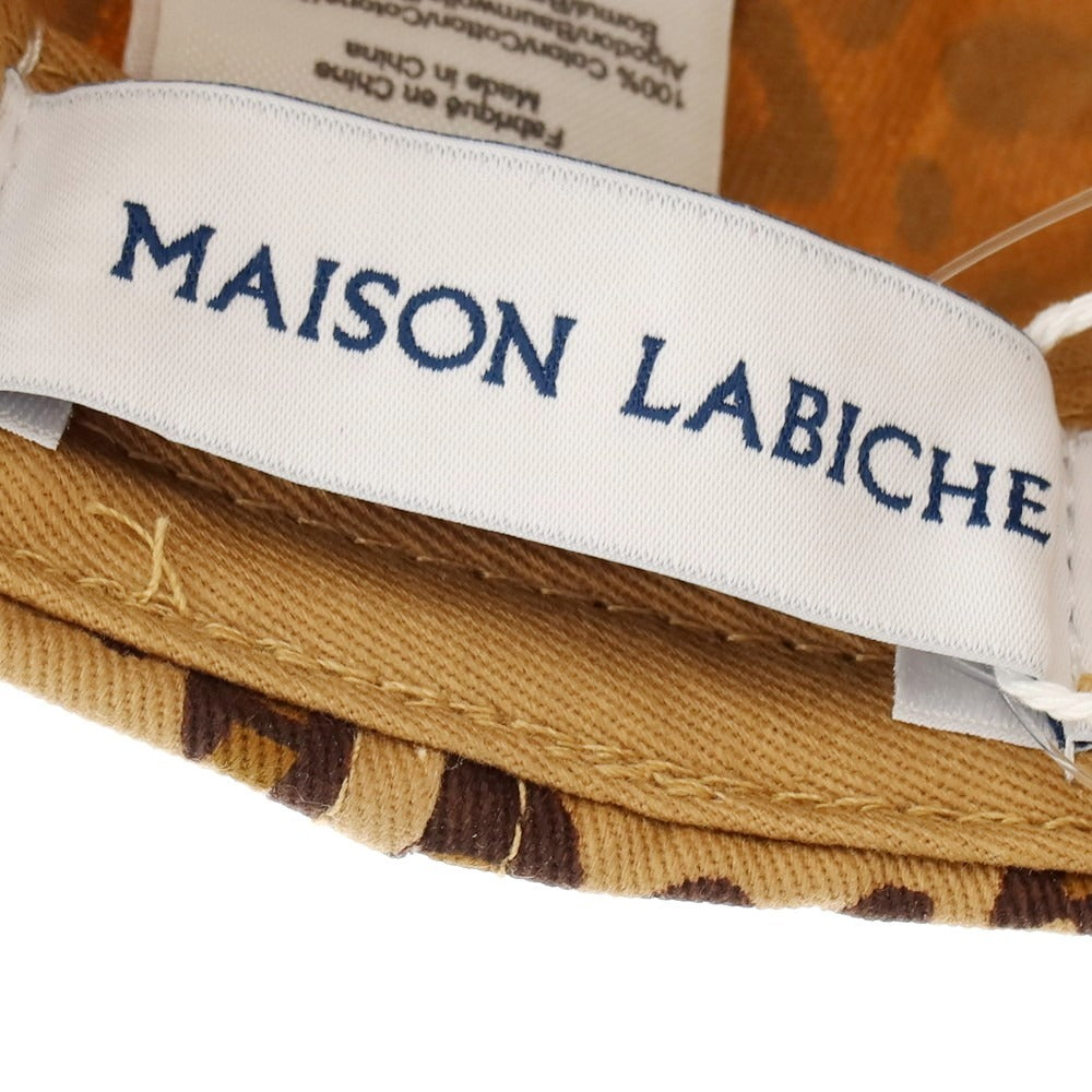 【新品】メゾンラビッシュ Maison Labiche レオパード柄 BBキャップ ベージュxブラウン【 FREE 】【 状態ランクN 】【 ユニセックス 】