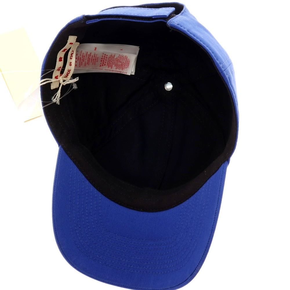 【新品】マルニ MARNI ツイルコットン ロゴ BBキャップ ブルー【 M 】【 状態ランクN 】【 ユニセックス 】