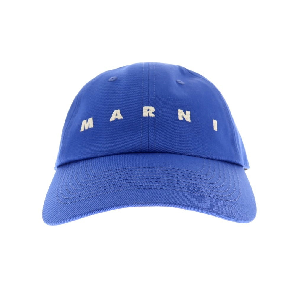 【新品】マルニ MARNI ツイルコットン ロゴ BBキャップ ブルー【 L 】【 状態ランクN 】【 ユニセックス 】