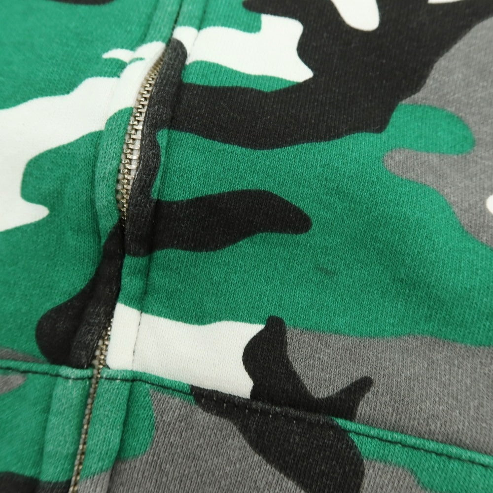 【中古】シュプリーム Supreme 2025年秋冬 Small Box Zip Up Hooded Sweatshirt カモフラ パーカー グリーンxグレー【 XL 】【 状態ランクA 】【 メンズ 】