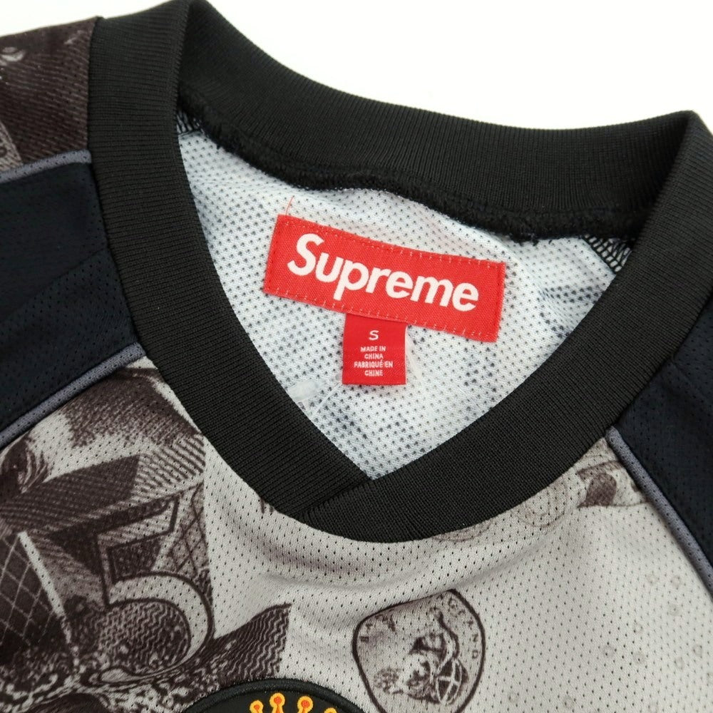 【中古】シュプリーム Supreme 2025年秋冬 Pounds Soccer Jersey 半袖Tシャツ ブラック【 S 】【 状態ランクA 】【 メンズ 】