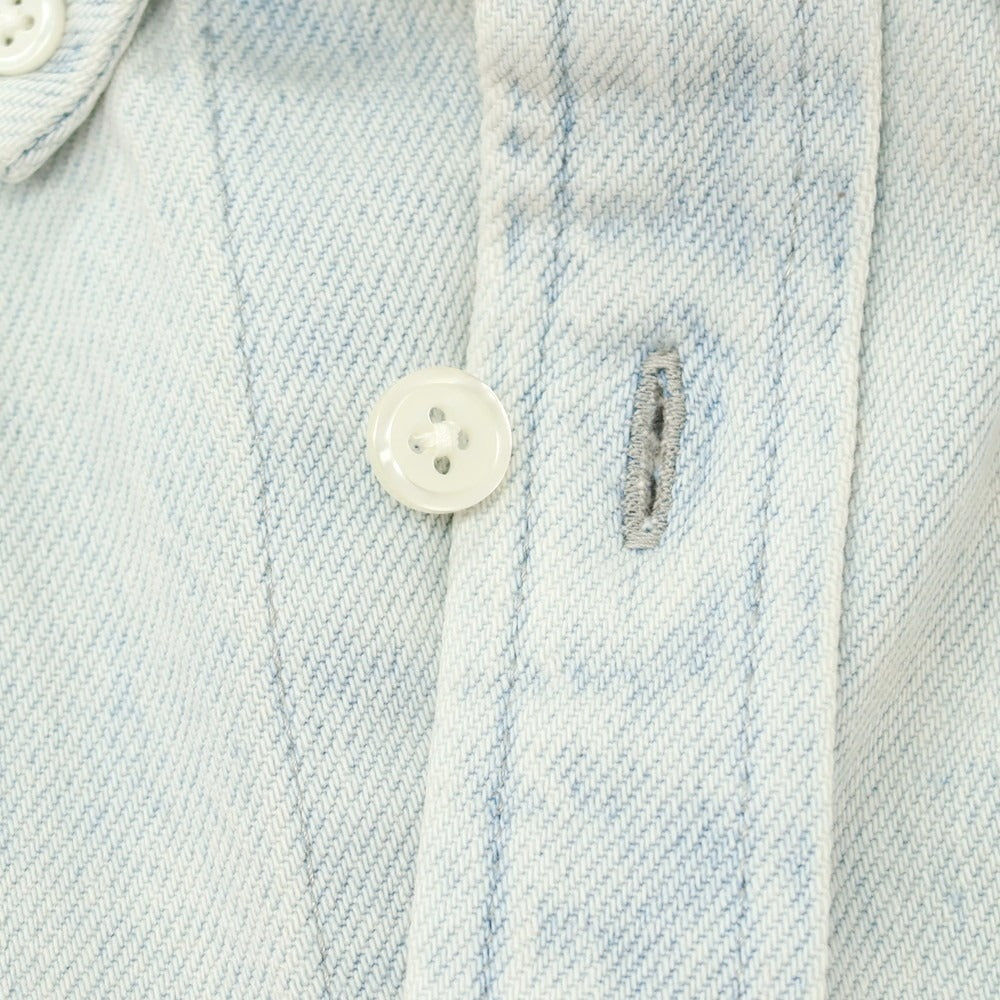 【中古】シュプリーム Supreme 2025年秋冬 Small Box Denim Shirt ボタンダウン カジュアルシャツ アイスブルー【 L 】【 状態ランクA 】【 メンズ 】