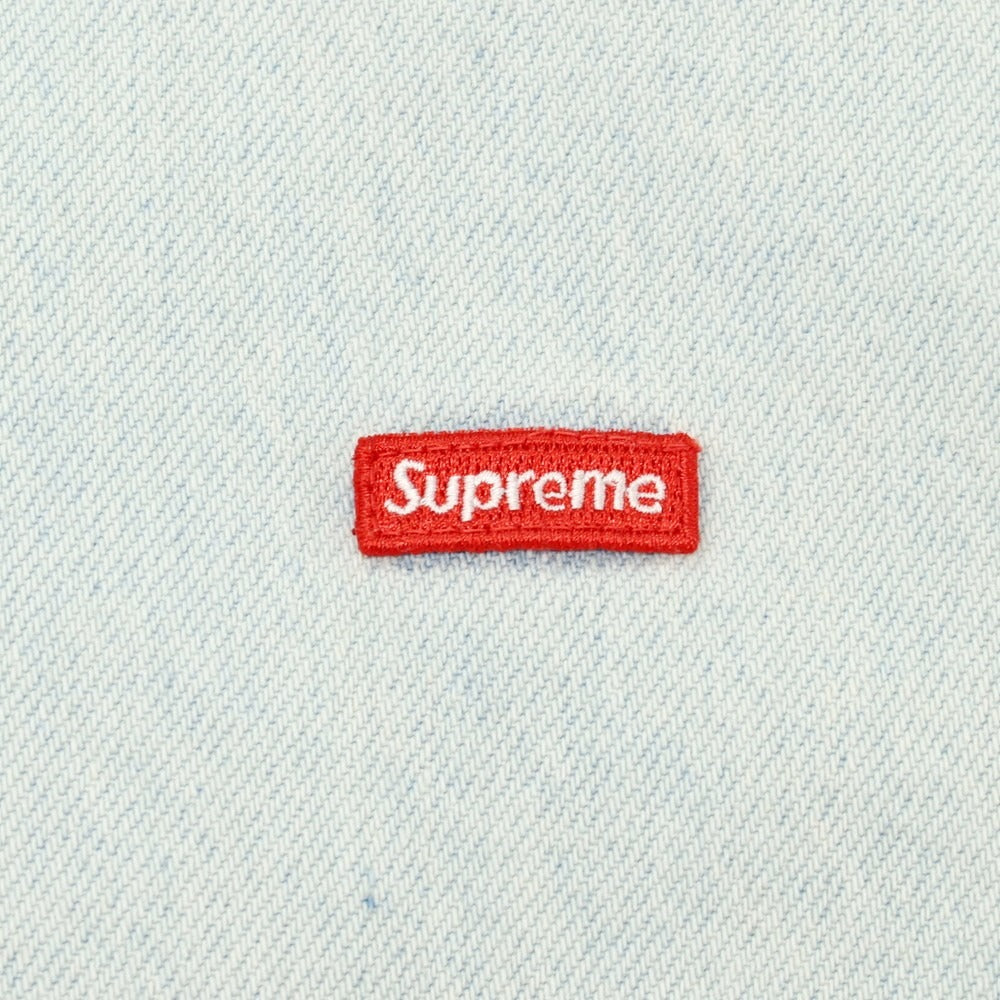 【中古】シュプリーム Supreme 2025年秋冬 Small Box Denim Shirt ボタンダウン カジュアルシャツ アイスブルー【 L 】【 状態ランクA 】【 メンズ 】