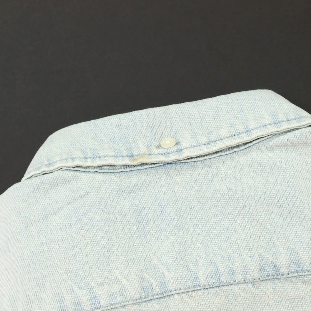 【中古】シュプリーム Supreme 2025年秋冬 Small Box Denim Shirt ボタンダウン カジュアルシャツ アイスブルー【 L 】【 状態ランクA 】【 メンズ 】