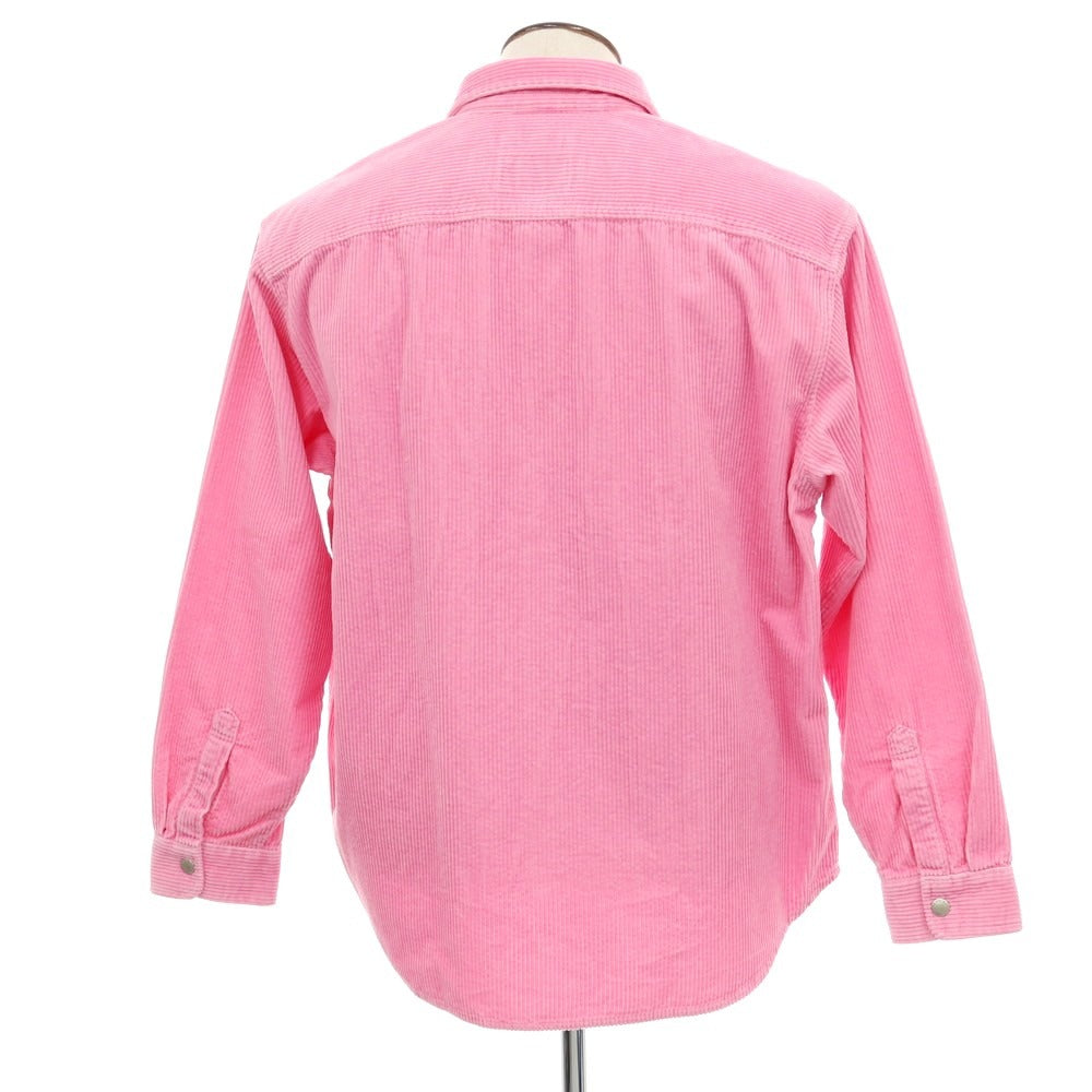 【中古】シュプリーム Supreme 2025年秋冬 Wide Wale Corduroy Snap Shirt コーデュロイ カジュアルシャツ ピンク【 L 】【 状態ランクA 】【 メンズ 】