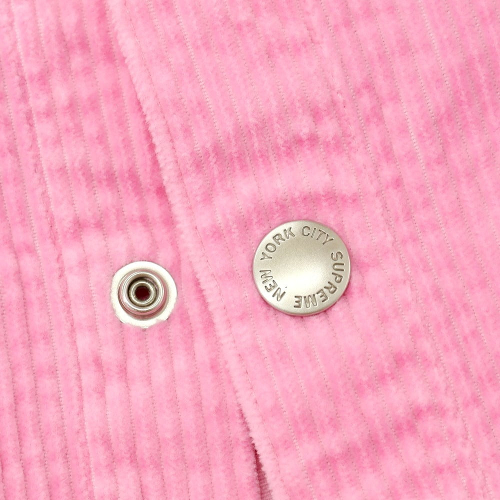 【中古】シュプリーム Supreme 2025年秋冬 Wide Wale Corduroy Snap Shirt コーデュロイ カジュアルシャツ ピンク【 L 】【 状態ランクA 】【 メンズ 】