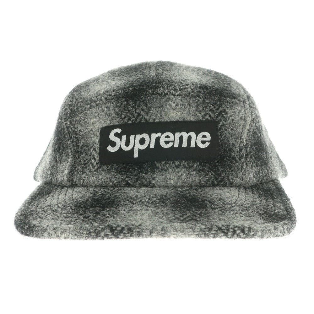 【中古】シュプリーム Supreme 2025年秋冬 Harris Tweed Camp Cap キャップ グレーxブラック【 ONE SIZE(58cm) 】【 状態ランクA 】【 メンズ 】