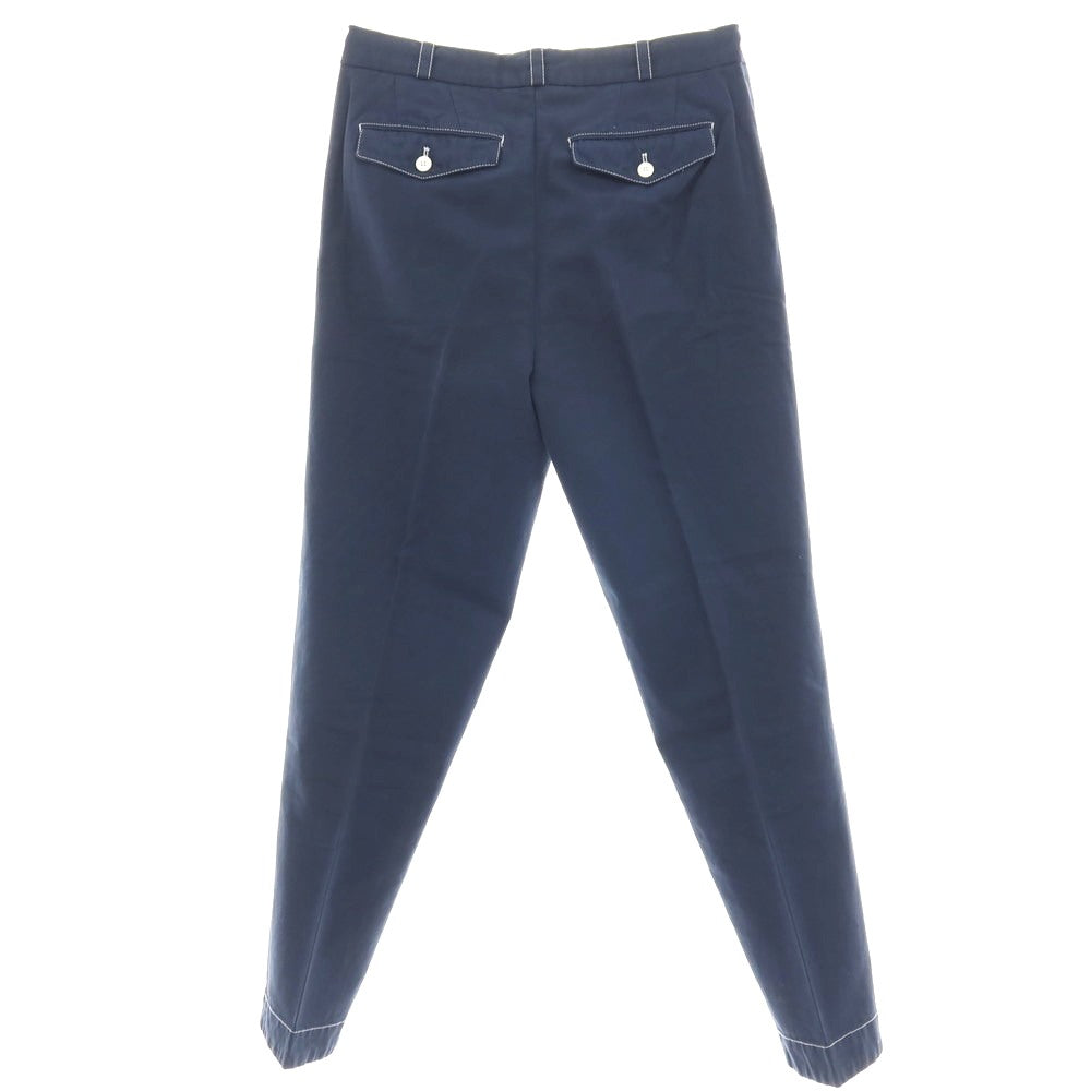 【中古】ピーティートリノ PT TORINO THE REPORTER コットンリネン カジュアルスラックスパンツ ネイビー【サイズ32】【 状態ランクC 】【 メンズ 】