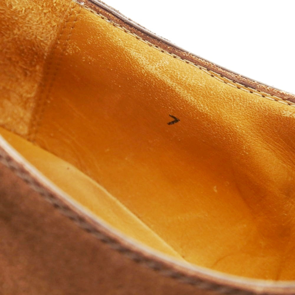 【中古】エンツォ ボナフェ Enzo Bonafe skoaktiebolaget別注 スエード Uチップ ドレスシューズ ブラウン【 7 】【 状態ランクB 】【 メンズ 】