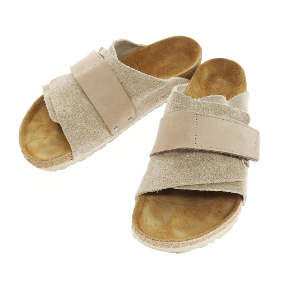 【中古】ビルケンシュトック BIRKENSTOCK スエード サンダル ベージュ【 41 】【 状態ランクC 】【 メンズ 】