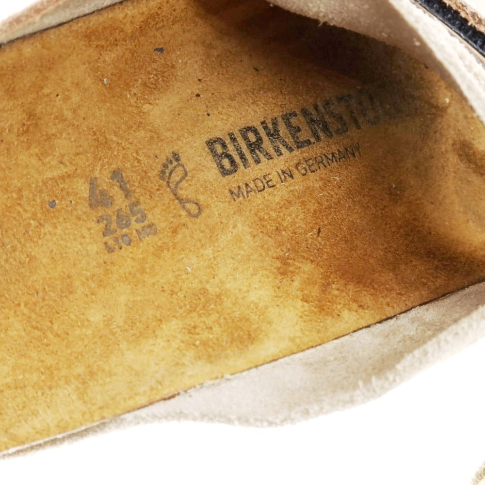 【中古】ビルケンシュトック BIRKENSTOCK スエード サンダル ベージュ【 41 】【 状態ランクC 】【 メンズ 】