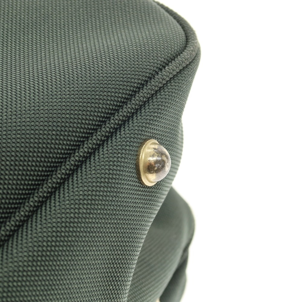 【中古】サムソナイト Samsonite ナイロン レザー ブリーフケース グリーンxブラウン【 状態ランクC 】【 メンズ 】