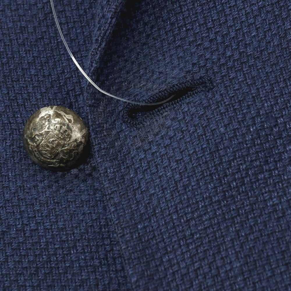 【中古】タリアトーレ TAGLIATORE リネンシルク ダブル6B テーラードジャケット ライトネイビー【サイズ48】【 状態ランクD 】【 メンズ 】