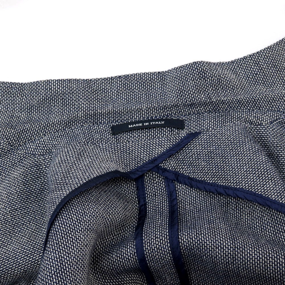 【中古】タリアトーレ TAGLIATORE ウールリネン ダブル6B テーラードジャケット ネイビーxホワイト【サイズ48】【 状態ランクC 】【 メンズ 】