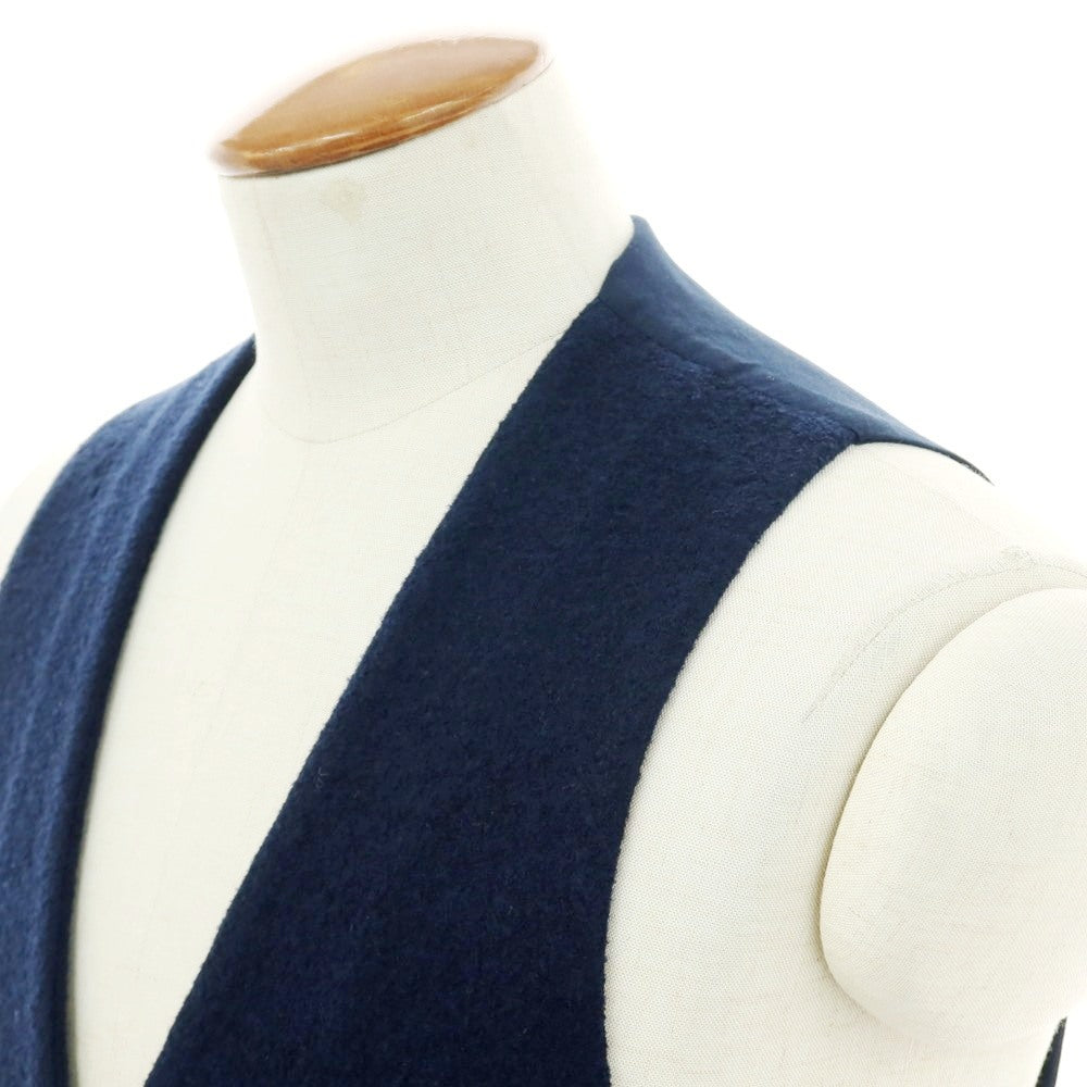 【中古】ラルディーニ LARDINI ウールナイロン ドレス系ジレ ベスト ネイビー【 48 】【 状態ランクB 】【 メンズ 】
