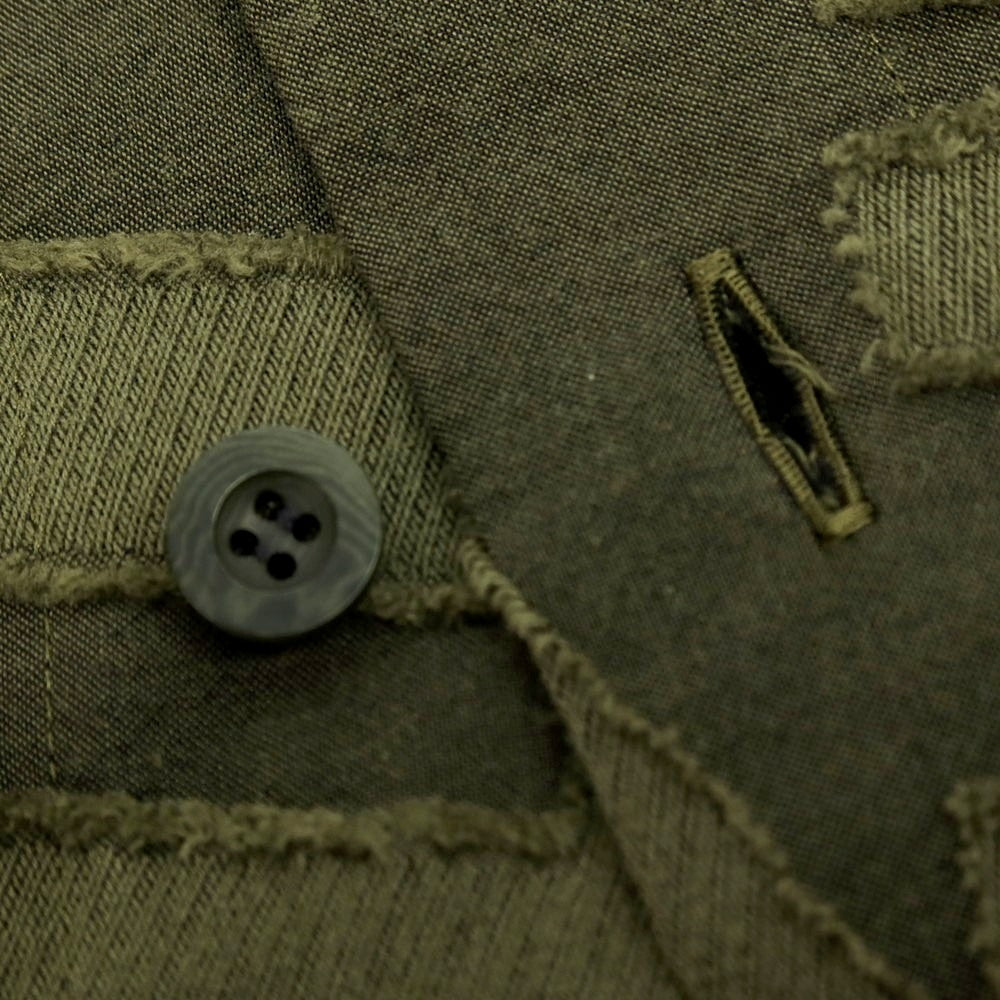 【中古】アイム メン IM MEN 2025年秋冬 コットン系 カットジャカード カジュアルシャツ オリーブ【 表記なし(L位) 】【 状態ランクA 】【 メンズ 】