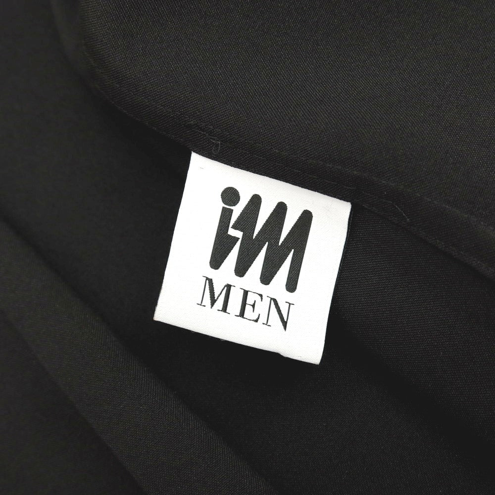 【中古】アイム メン IM MEN 2025年秋冬 ポリエステル系 スタンドカラー カジュアルシャツ ブラック【 表記なし(L位) 】【 状態ランクA 】【 メンズ 】