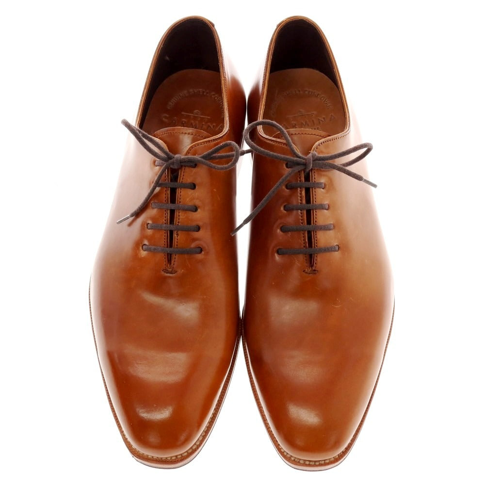 【中古】【未使用】カルミナ CARMINA RAIN シェルコードバン ホールカット ドレスシューズ ライトブラウン【 7 】【 状態ランクS 】【 メンズ 】