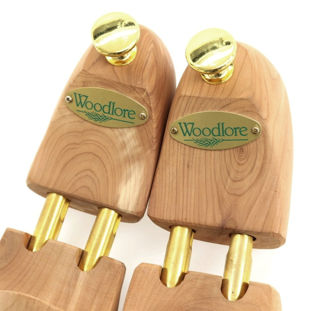 【中古】ウッドロア Woodlore 木製 シューツリー シューキーパー ダークベージュxゴールド【サイズXS】【 状態ランクB 】【 メンズ 】