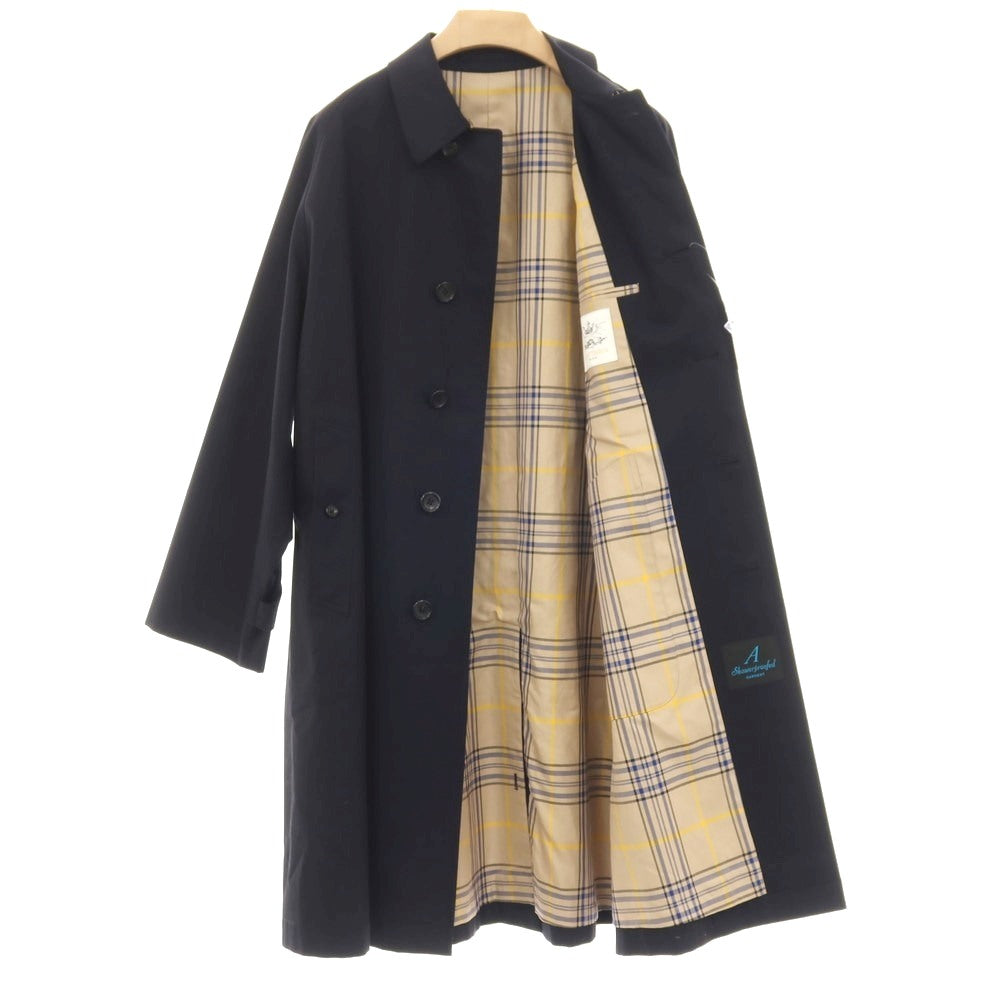 【中古】アナトミカ ANATOMICA コットン ステンカラーコート ネイビー【サイズ48】【 状態ランクB 】【 メンズ 】