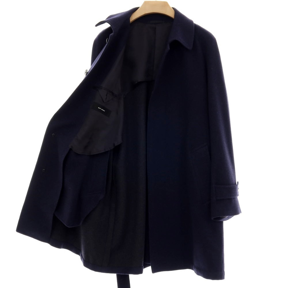 【中古】リングヂャケット RING JACKET ウール ベルテッド ステンカラーコート ネイビー【 4 】【 状態ランクB 】【 メンズ 】