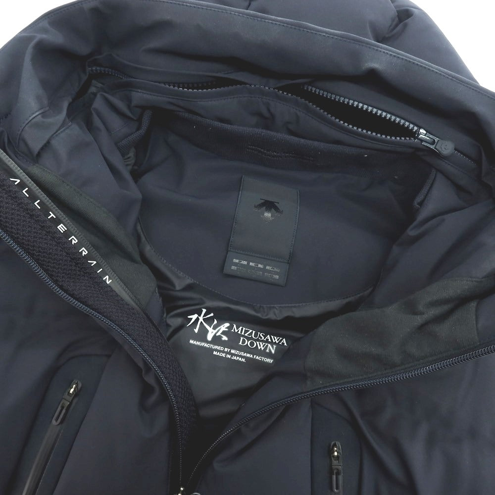【中古】デサント DESCENTE 水沢ダウン ポリエステル ダウンジャケット ネイビー【 JP M 】【 状態ランクC 】【 メンズ 】