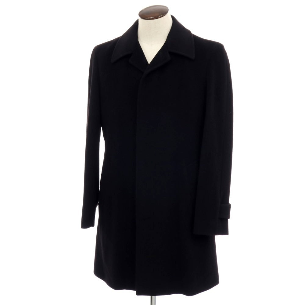 【中古】ポールスミス Paul Smith アンゴラ ステンカラーコート ブラック【 L 】【 状態ランクB 】【 メンズ 】