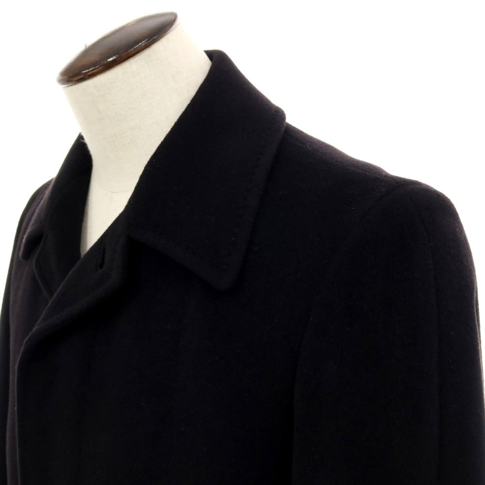 【中古】ポールスミス Paul Smith アンゴラ ステンカラーコート ブラック【 L 】【 状態ランクB 】【 メンズ 】