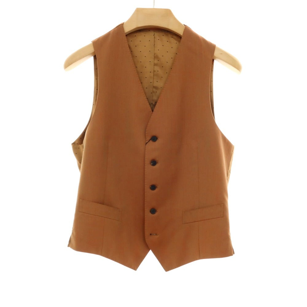 【中古】【未使用】アルチザン ARTISAN スリーピース ウール 2つボタンスーツ ブラウン【 M 】【 状態ランクS 】【 メンズ 】