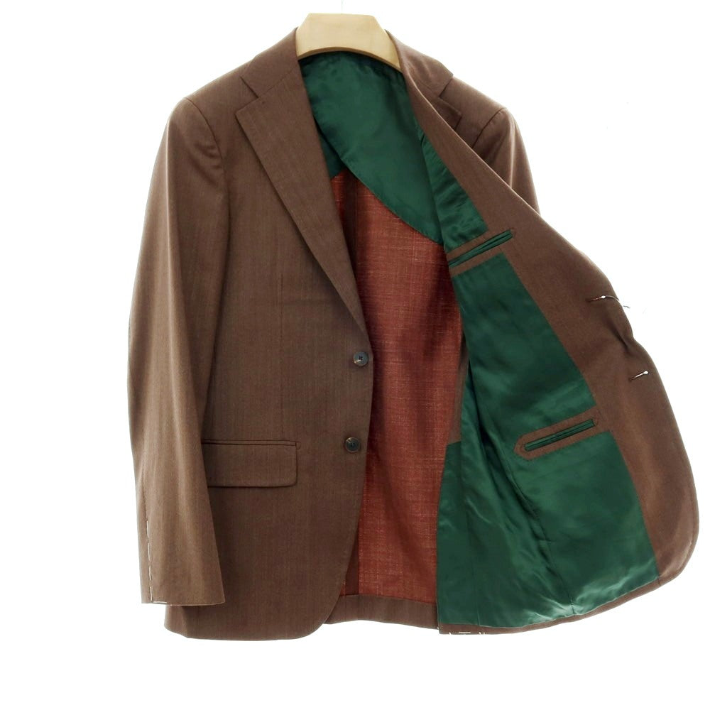 【中古】【未使用】アルチザン ARTISAN ウール 2つボタンスーツ ダークブラウン【 M 】【 状態ランクS 】【 メンズ 】