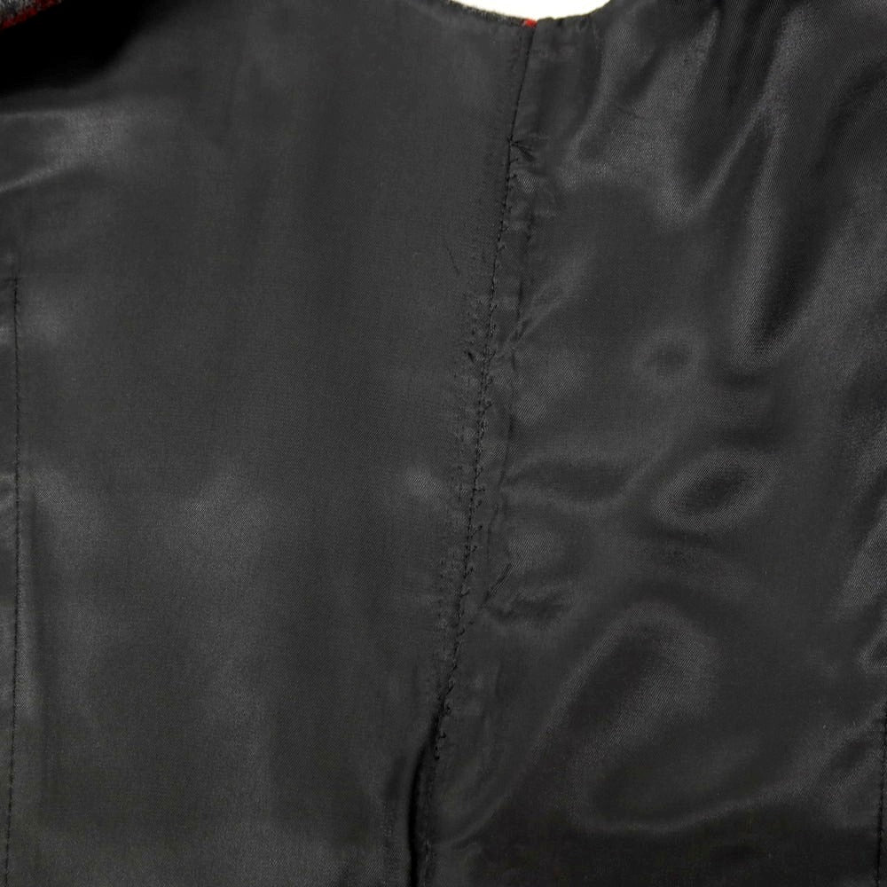 【中古】ユニバーサルランゲージ UNIVERSAL LANGUAGE ウール チェック スリーピース 2つボタンスーツ ダークグレーxレッド【 JK48/VE44/PT76 】【 状態ランクA 】【 メンズ 】