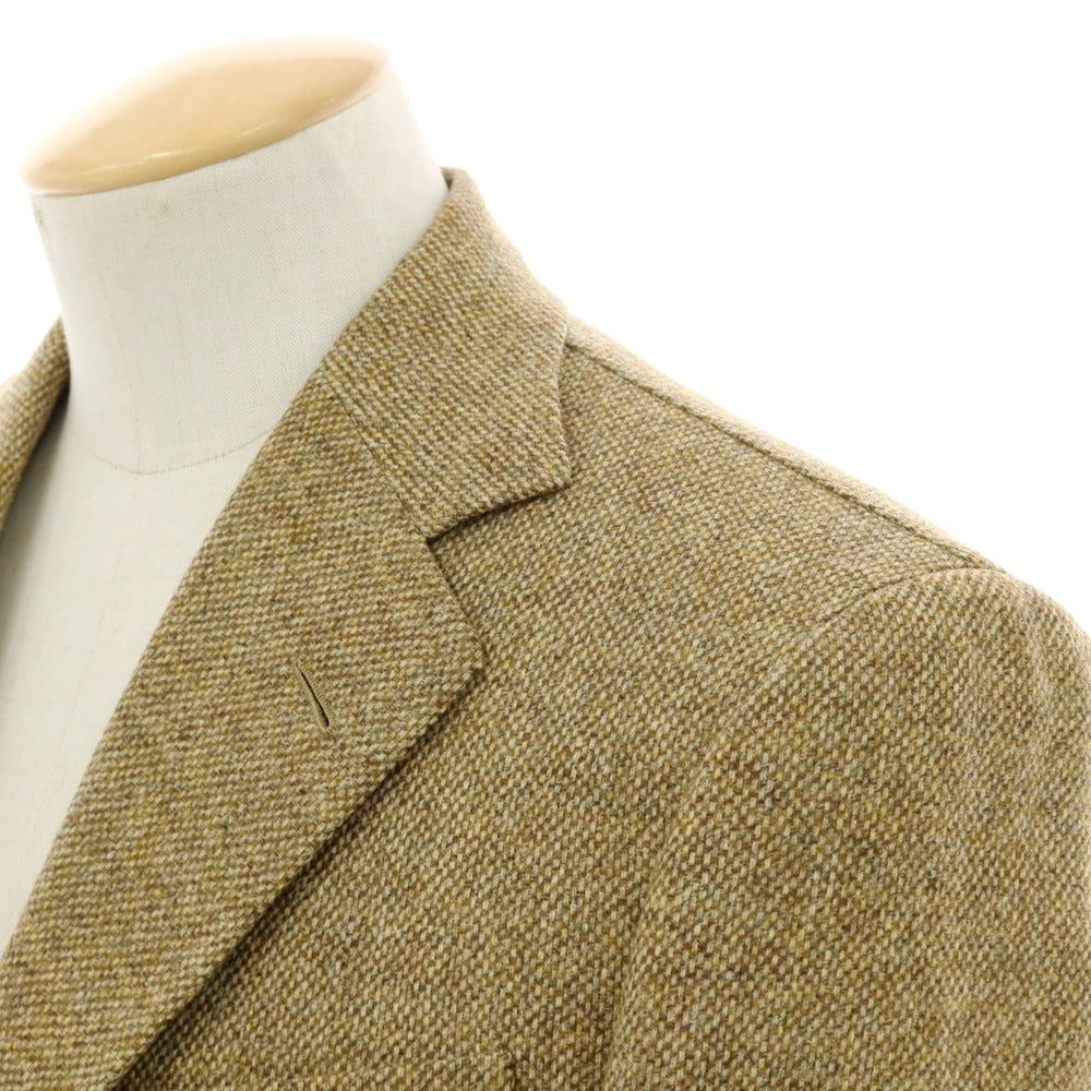 【中古】サルトリア カスタンジア Sartoria Castangia ウール テーラードジャケット イエローブラウン【 44 】【 状態ランクD 】【 メンズ 】