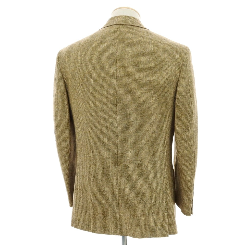 【中古】サルトリア カスタンジア Sartoria Castangia ウール テーラードジャケット イエローブラウン【 44 】【 状態ランクD 】【 メンズ 】