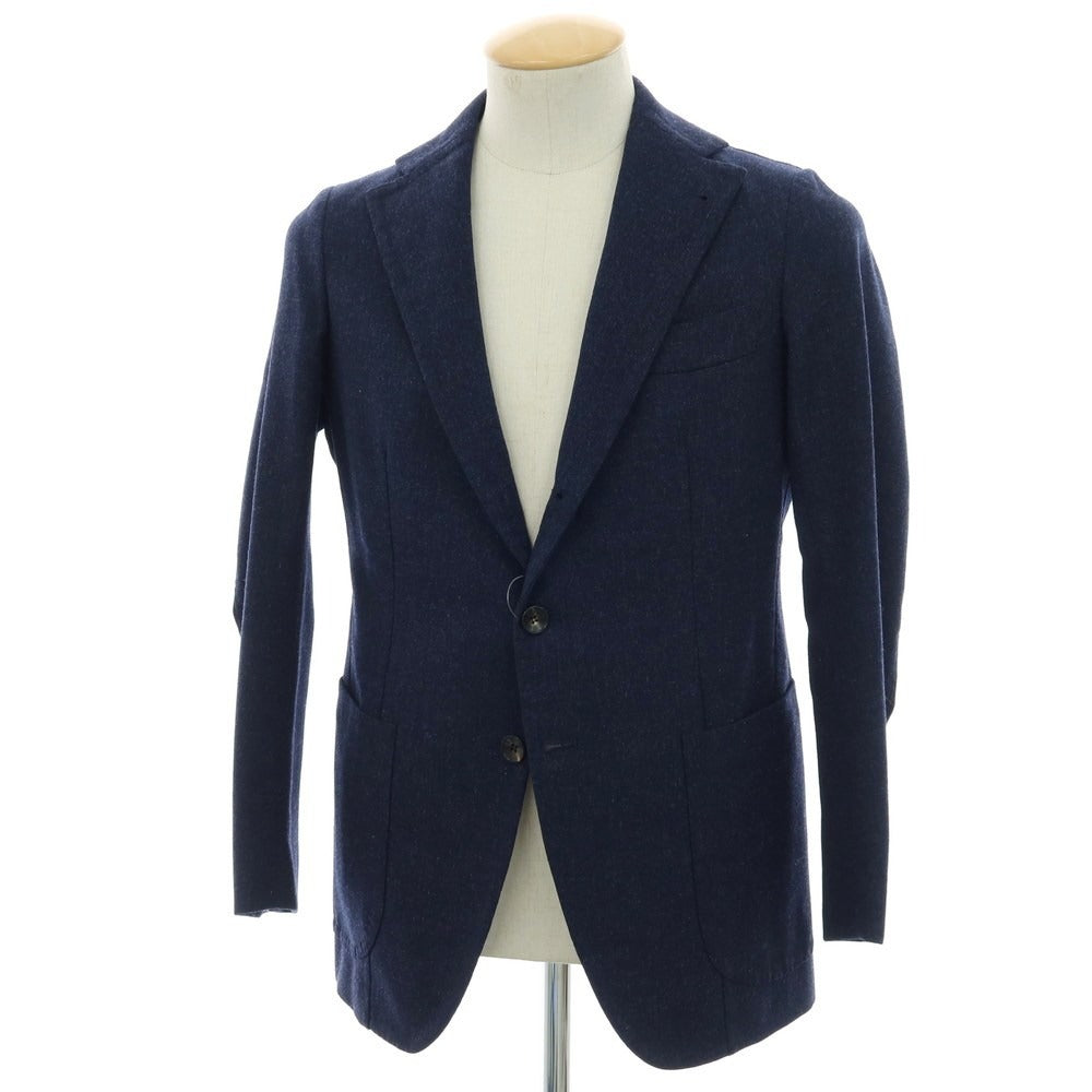 【中古】アルフォンソ シリカ Alfonso Sirica ウール テーラードジャケット ネイビー【 表記なし(S位) 】【 状態ランクB 】【 メンズ 】